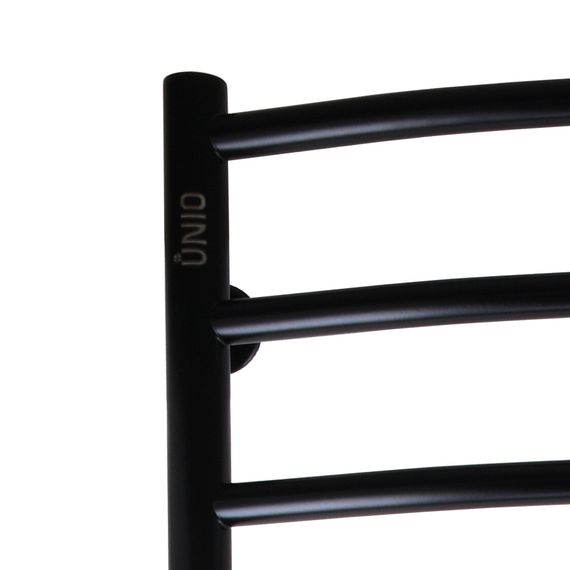 Рушникосушарка UNIO LDE W 1200-500-12 BLK Драбинка Дуга Еліт чорна (21553) | Зображення 2