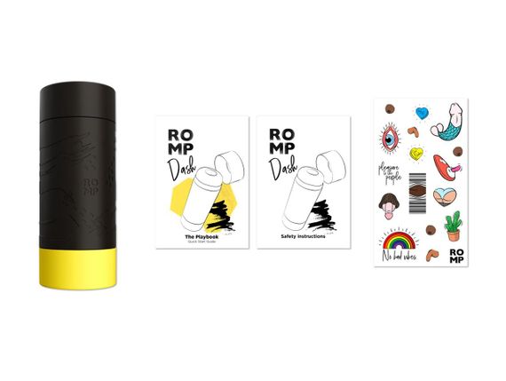 Мастурбатор с эффектом вакуума Romp Dash Black, богатая текстура, многоразовый sexstyle | Зображення 5