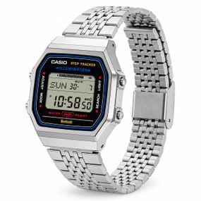 Чоловічий годинник Casio ABL-100WE-1A з Bluetooth та крокоміром у ретро стилі