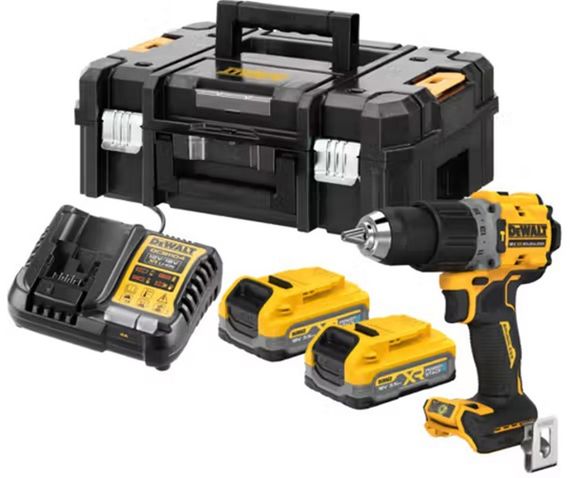 Акумуляторний дриль-шуруповерт DeWalt з АКБ та ЗУ DCD805S2T