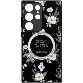 TPU+PC чехол Secret Garden with MagFit для Samsung Galaxy S24 Ultra Black