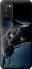 Чохол на Samsung Galaxy A03s A037F Димчастий кіт "825b-2381-2448"