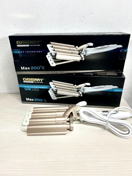 Плойка для завивки волос пять волн Gemei GM2851 тройная mm (5 Волн) | Зображення 5