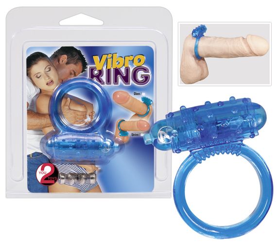 Эрекционное кольцо - Vibro Ring Silikon Blue sexstyle