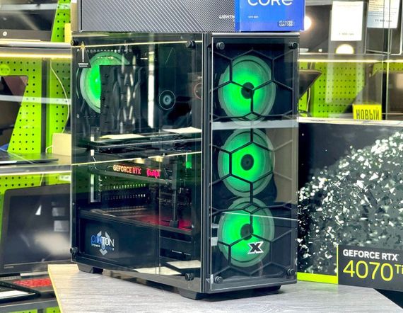 Ігровий ПК MSI Pro Tower / Intel Core i7-13700 (16 (24) ядер по 2.1 - 5.2 GHz) / 32 GB DDR5 / 1000 GB SSD + 1000 GB HDD / nVidia GeForce RTX 4070 Ti, 12 GB GDDR6, 192-bit / 1000W / Win 11 б/в | Зображення 1