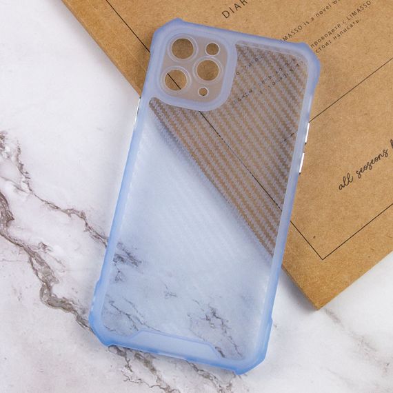 Чохол TPU Ease Carbon color series для Apple iPhone 11 Pro Max (6.5") Синій / Прозорий | Зображення 2