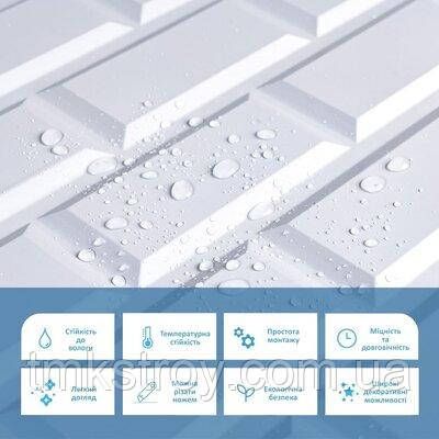 Декоративная ПВХ панель Sticker Wall 960х480х4мм sw1431 | Зображення 2