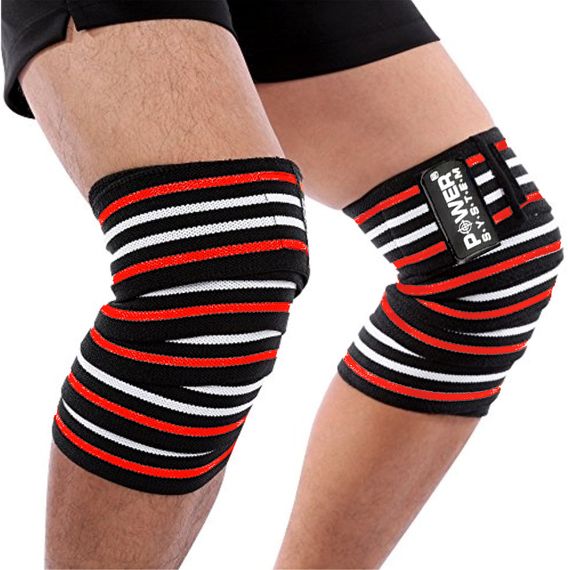 Бинти на коліна Power System PS-3700 Knee Wraps Red/Black (пара) | Зображення 2