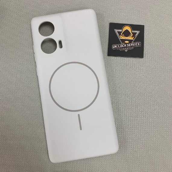 Чохол Motorola Edge 50 Fusion MagSafe SoftTouch М'який Протиударний Білий