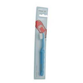 Дитяча зубна щітка Spokar 3432 D UltraSoft (ультра-м'яка) від 0 до 6 років, діаметр щетинок 0,10мм., синій з білим
