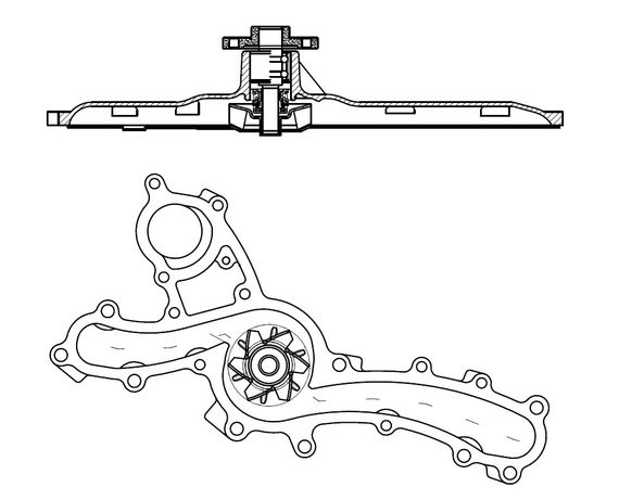 Помпа Lexus GS (05-), GS (11-), IS (05-), IS (13-) | Зображення 3