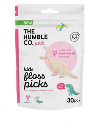 Флос дентальний Humble (КDFP001) з одинарною ниткою, з кукурудзяного крохмалю, світлий, дитячий, 30шт.
