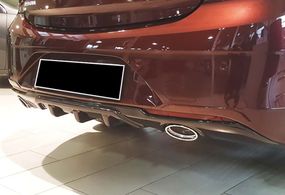 Задній дифузор DPT (SD, чорний глянець) для Opel Insignia 2017-2022 рр