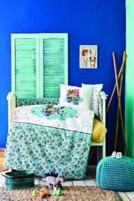 Білизна для дитячого ліжечка Karaca Home 10401 Туреччина Для ліжечка  Ранфорс Індіго