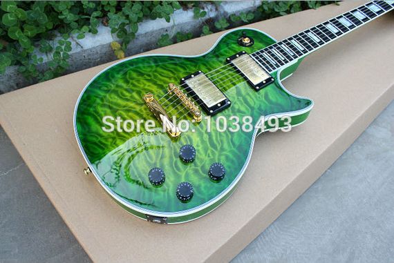 Электрогитара Gibson Les Paul Custom Brown Green China | Зображення 5