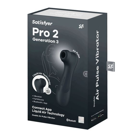 Вакуумний кліторальний стимулятор Satisfyer Pro 2 Generation 3 with Liquid Air Connect App Dark Grey | Зображення 5