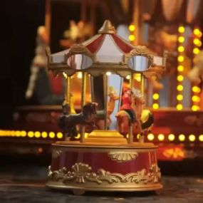 Музыкальная шкатулка Колесо обозрения 10*10*15 Разноцветное