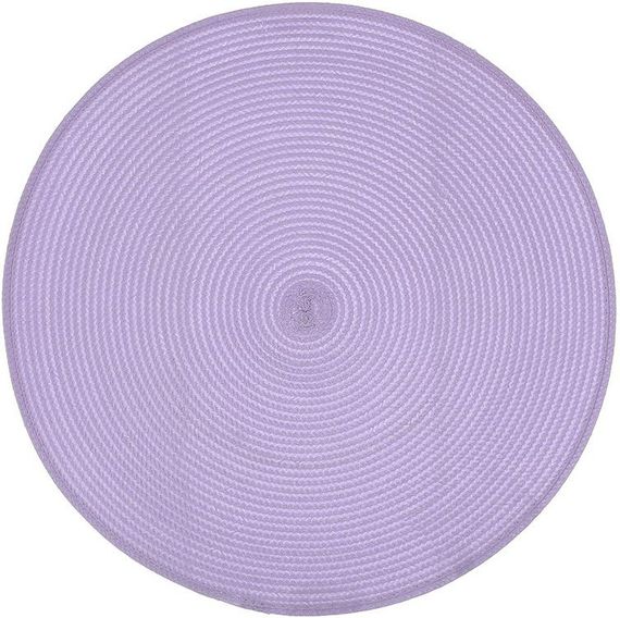 Набір 4 сервірувальних килимка Casual-55 лавандовий Ø38см, плейсмат (підтарільники)