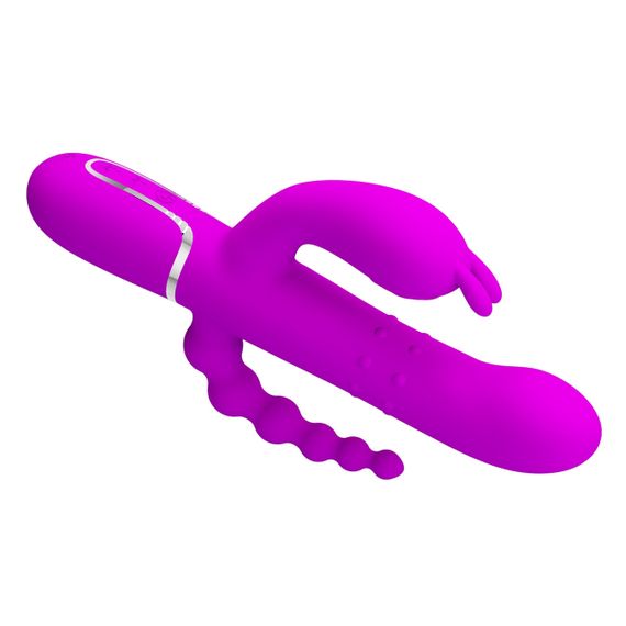 Вібромасажер з анальним та кліторальним стимулятором Pretty Love - Cammy Purple Twinkled Tenderness, BW-500036 Sex Aura | Зображення 5