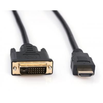 Кабель мультимедійний HDMI to DVI 24+1 3.0m Vinga (VCPHDMIDVI3) (VCPHDMIDVI3) | Зображення 3