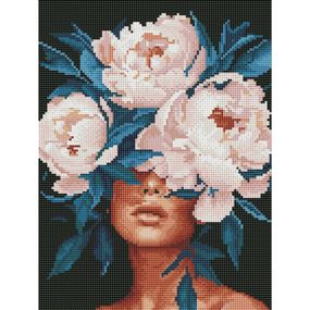 Алмазная мозаика "Нежность в пионах" RDBS7033, 30х40 см