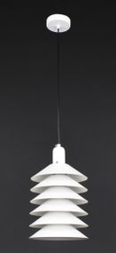 Люстра підвісна на 1 лампочку 27137 Білий 40-150х20х20 см.