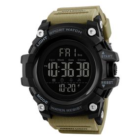 Чоловічий годинник Skmei 1384 Black-Khaki Wrisband
