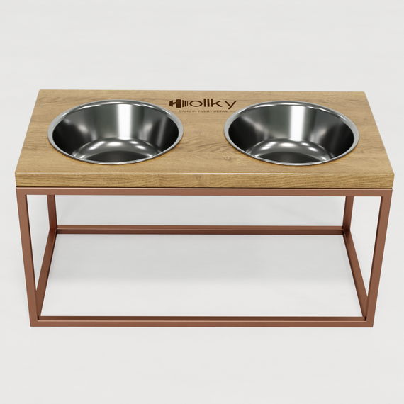 Миски на подставке для средних и больших собак Hollky Base L (2 × 0,95 л) BL-422120-GLNT | Зображення 3