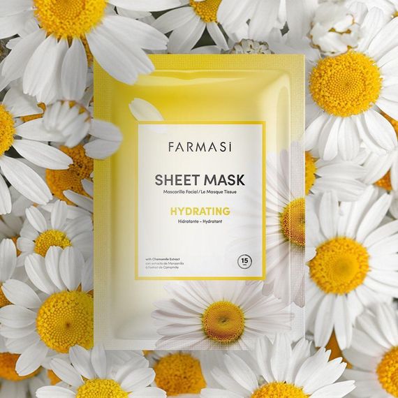Увлажняющая тканевая маска для лица с ромашкой Farmasi | Зображення 3