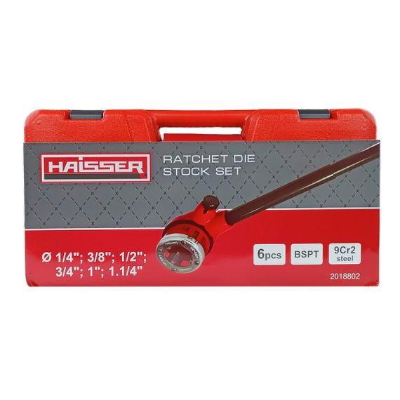 Набор клепов с трещоткой 6 шт. 1/4", 3/8", 1/2", 3/4", 1", 1.1/4" Haisser | Зображення 5