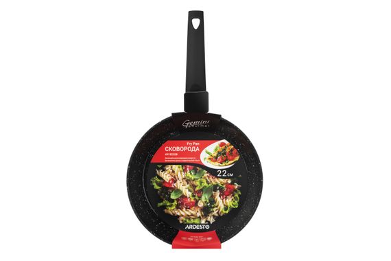 Сковорода Ardesto Gemini Gourmet 22 см, черный, алюминий (AR1922GB) | Зображення 1