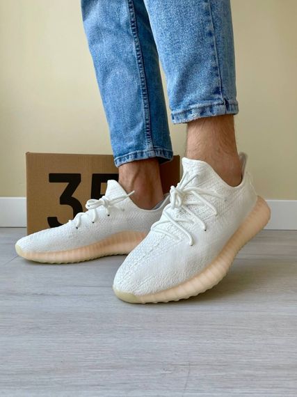 Кросівки Adidas Yeesy Boost 350 (белые) | Зображення 6