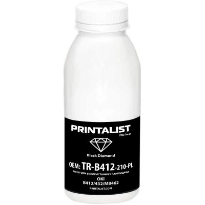 Тонер OKI B412/432/MB462, 210г Black Printalist (TR-B412-210-PL)
