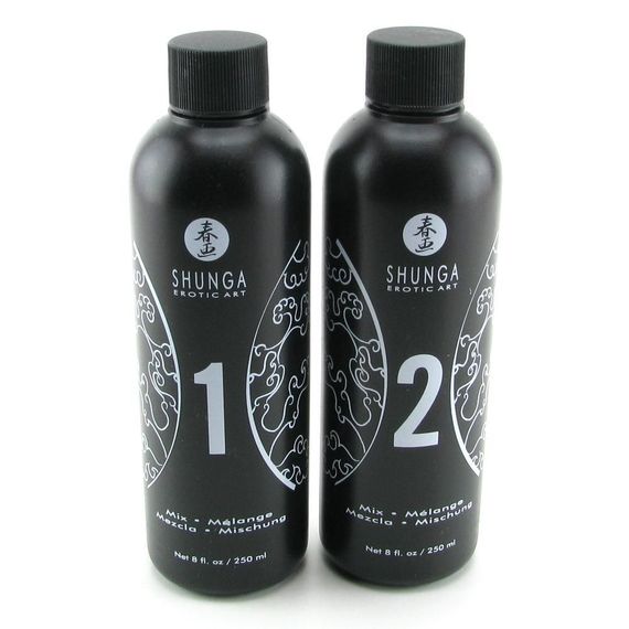 Гель для NURU масажу Shunga Oriental Body-to-Body – Exotic Fruits (2 x 225 мл) плюс простирадло | Зображення 1