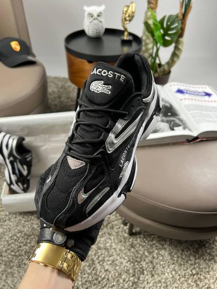 Чоловічі кросівки Lacoste L003 2K24 Black Silver White (текстиль) A3926 43 27,5 | Зображення 7