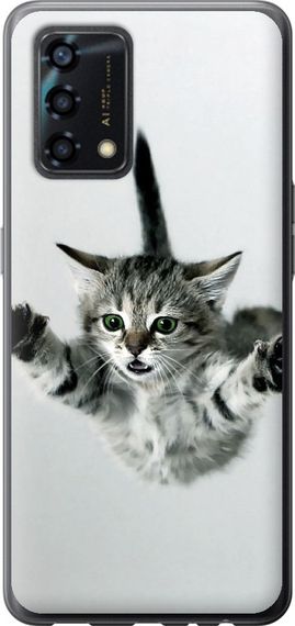 Чехол на Oppo A95 Летящий котёнок "2322u-2345-17620"
