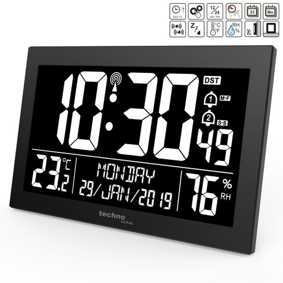 Годинник настінний Technoline WS8017 Black (WS8017) | Зображення 2
