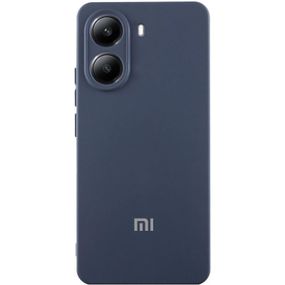 Чехол Silicone Cover Lakshmi Full Camera (AA) with logo для Xiaomi Poco X7 Pro Синий / Midnight Blue
