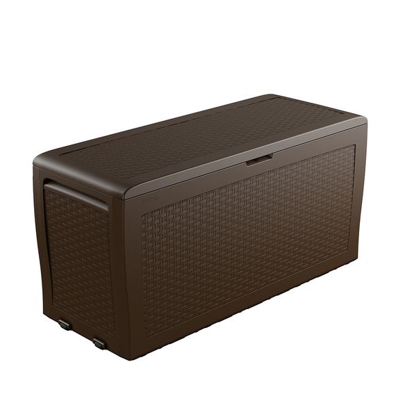 Скриня садова пластикова Keter Samoa Rattan 270 л для зберігання речей коричневий 17209570
