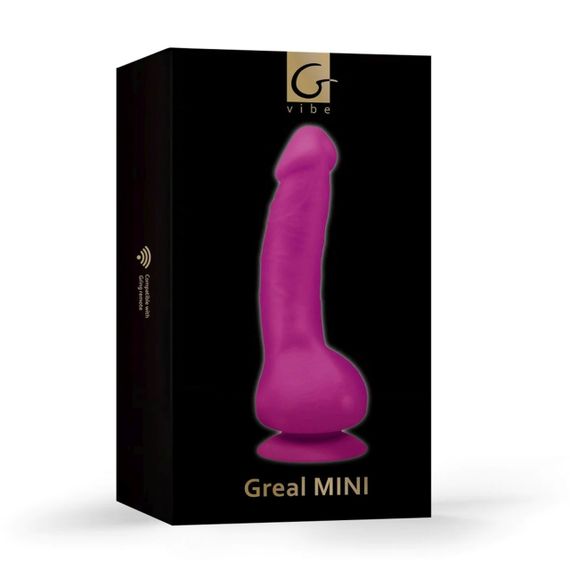 Вибратор реалистичный на присоске Greal Mini Gvibe, фиолетовый, 18 х 3 см sexstyle | Зображення 6