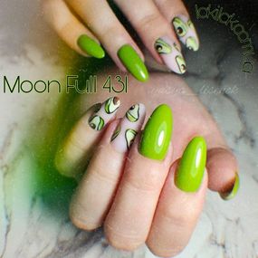 Гель-лак Moon Full Breeze color №431 насичений салатовий 8 мл