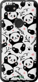 Чохол на Google Pixel 3a Панди "4318b-1700-2448"