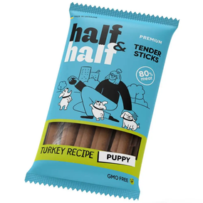 Ласощі для собак Half&Half Tender Sticks Puppy індичка100 г