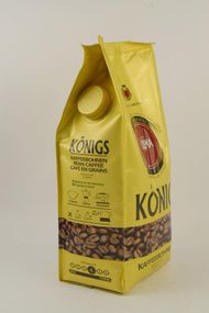 Кофе зерновой  Konigs Crema, 1кг, купаж робуста и арабика, средней обжарки  (Германия)
