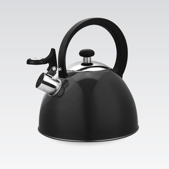 Чайник со свистком Maestro MR-1302-BLACK, 2,5 л, из нержавеющей стали, для всех типов плит | Зображення 3