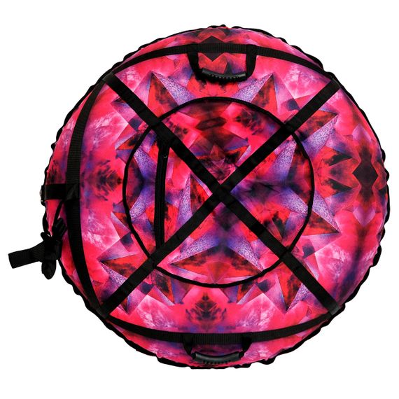 Тюбінг 100 см "рожевий кристал" (Оксфорд, ПВХ) плюшка для снігу | Зображення 4