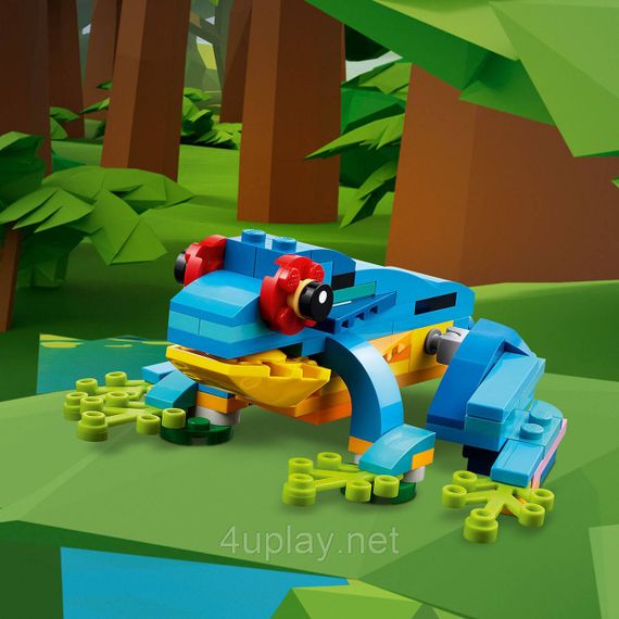 Конструктор LEGO Creator 3-в-1 Екзотичний папуга (Exotic Parrot) - Папуга, Рибка та Жаба | Зображення 5