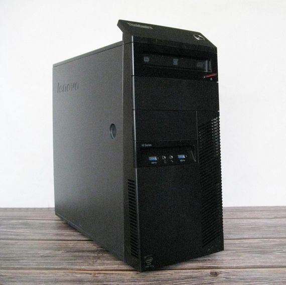 ПК Lenovo ThinkCentre M93p Tower / Intel Core i3-4130 (2 (4) ядра по 3.4 GHz) / 8 GB DDR3 / 500 GB HDD / Intel HD Graphics 4400 / DVD-RW / 280W + Кабель живлення б/в | Зображення 2