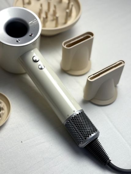 Фен Super Hair Dryer білий з іонізацією та турборежимом 5 насадок | Зображення 2