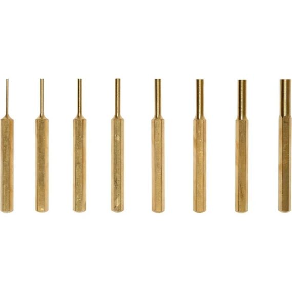 Набір пробійників латунь пробійники 1,5-7,8х90 мм 8 штук YATO YT-47124 | Зображення 1